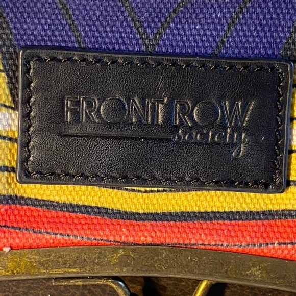 VTG giant change purse,FRONT ROW society,Maria Duarte Dias,retro “ACID lights” - Picture 10 of 12